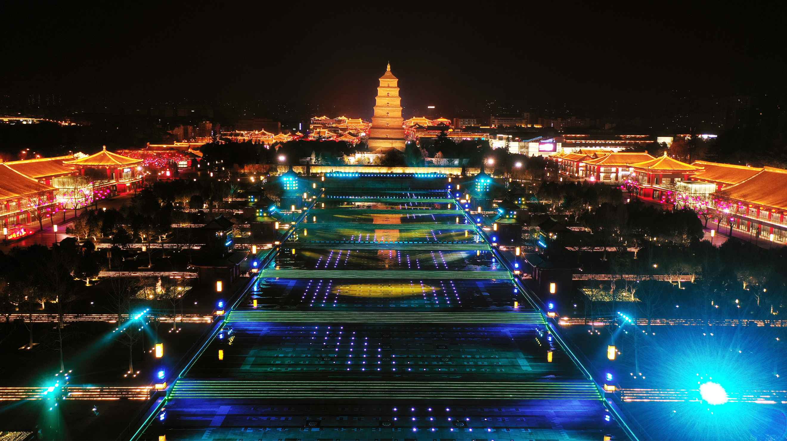 【案例分享】SE M-FXA高端固定安装系统为大雁塔音乐喷泉传递无限声音能量